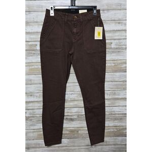 Nurture by Westbound Juniors Utility Skinny Cocoa Jeans Size 6R
